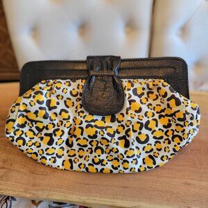 Y2K Leopard Print Clutch 13" X 8"